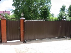 Дистанционное управление с откатными воротами - пример 8 фото в Больших Дворах